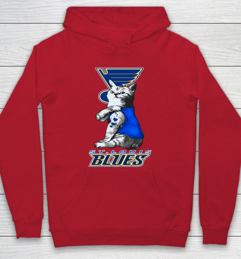 NHL My Cat Loves St.Louis Blues Hockey Hoodie 7