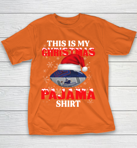 New York Giants This Is My Christmas Pajama Shirt NFL Youth T-Shirt 4
