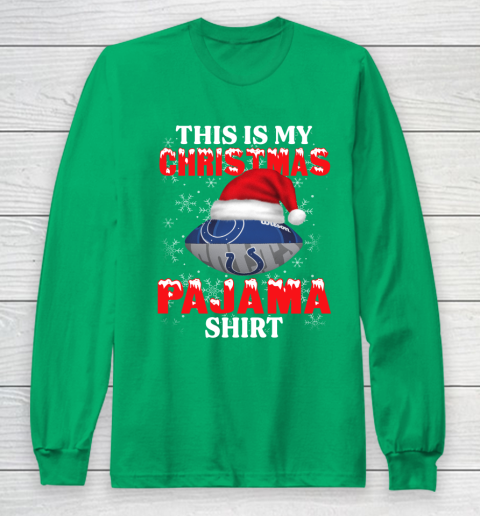 Indianapolis Colts This Is My Christmas Pajama Shirt NFL Long Sleeve T-Shirt 4