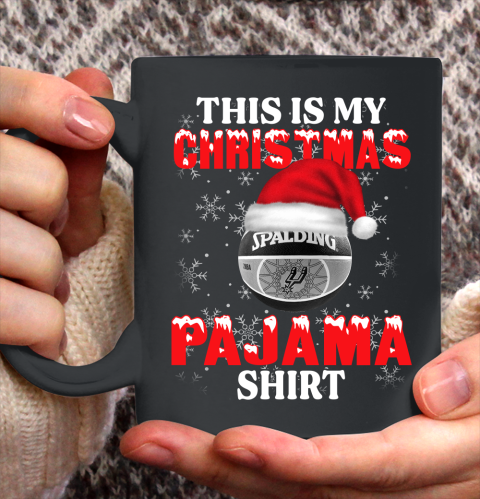 San Antonio Spurs This Is My Christmas Pajama Shirt NBA Ceramic Mug 11oz