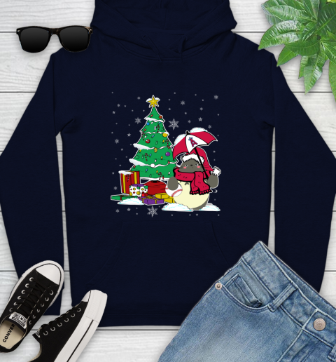 Los Angeles Angels MLB Baseball Cute Tonari No Totoro Christmas Sports Youth Hoodie 3