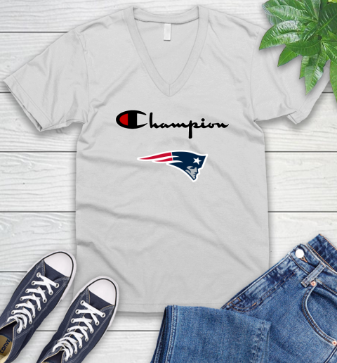 NFL Football New England Patriots Champion Shirt V-Neck T-Shirt