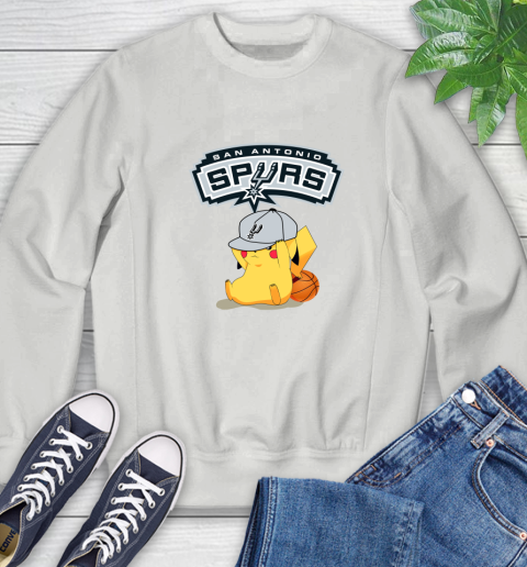 NBA Pikachu Basketball Sports San Antonio Spurs Sweatshirt 5