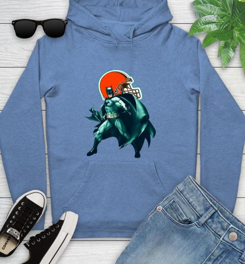 NFL Batman Football Sports Cleveland Browns Youth Hoodie 12