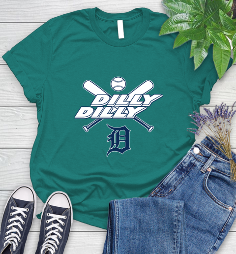 MLB Detroit Tigers Dilly Dilly Baseball Sports Women's T-Shirt 12