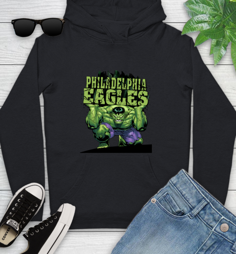 Philadelphia Eagles NFL Football Incredible Hulk Marvel Avengers Sports Youth Hoodie 2