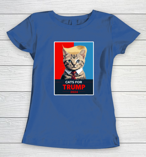 Cats For Trump 2024 Election Women's T-Shirt 6