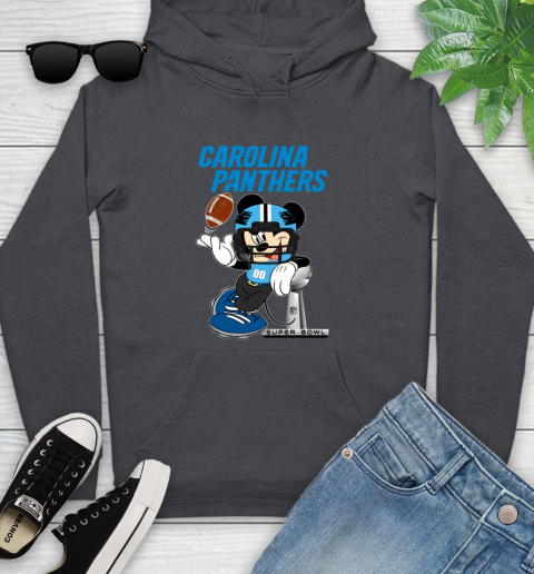 NFL Carolina Panthers Mickey Mouse Disney Super Bowl Football T Shirt Youth Hoodie 8