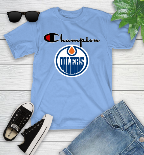 NHL Hockey Edmonton Oilers Champion Shirt Youth T-Shirt 10