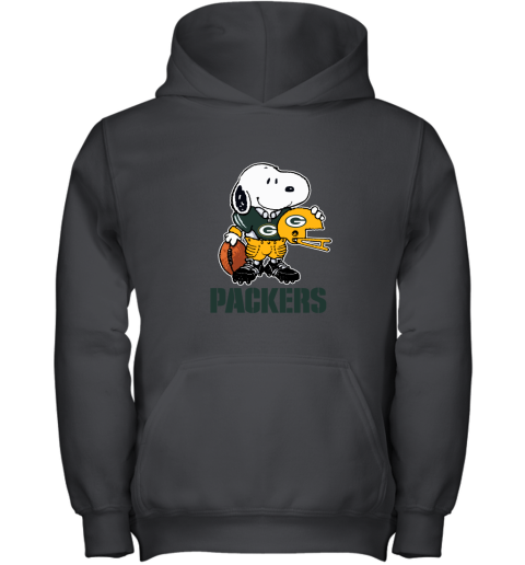 Snoopy A Strong And Proud Green Bay Packers Player NFL Youth Hoodie
