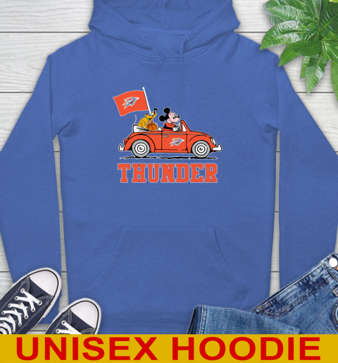 NBA Basketball Oklahoma City Thunder Pluto Mickey Driving Disney Shirt Hoodie 9