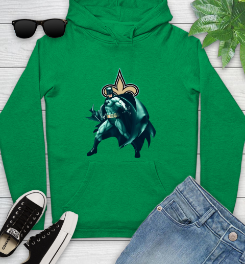 NFL Batman Football Sports New Orleans Saints Youth Hoodie 7