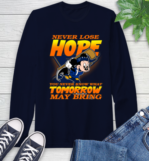 St.Louis Blues NHL Hockey ootball Mickey Disney Never Lose Hope Long Sleeve T-Shirt 3