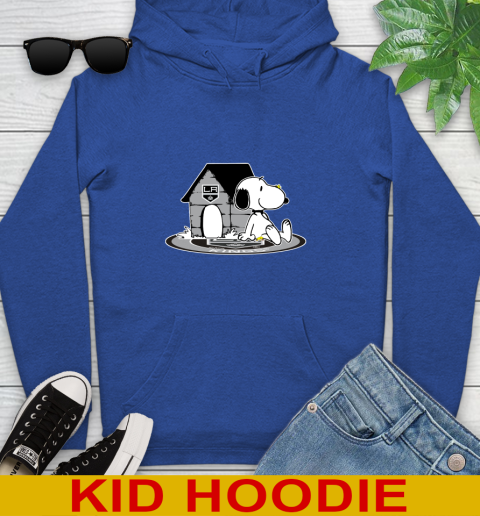 NHL Hockey Los Angeles Kings Snoopy The Peanuts Movie Shirt Youth Hoodie 10