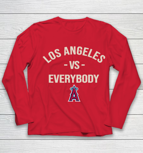 Los Angeles Angels Vs Everybody Youth Long Sleeve 8