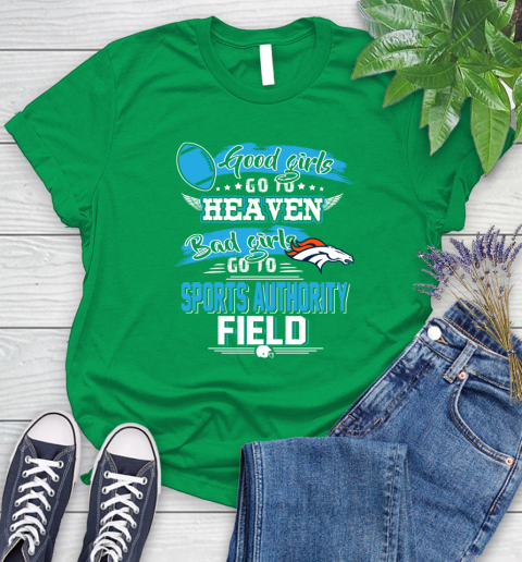 Denver Broncos NFL Bad Girls Go To Sports Authority Field Shirt Women's T-Shirt 9