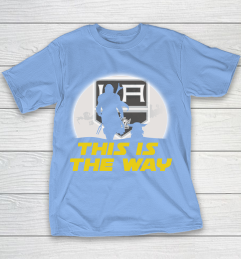 Los Angeles Kings NHL Ice Hockey Star Wars Yoda And Mandalorian This Is The Way Youth T-Shirt 8