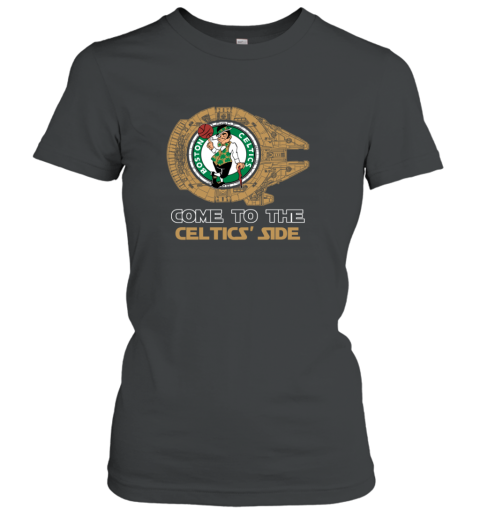 NBA Come To The Boston Celtics Side Star Wars Basketball Sports Women's T-Shirt