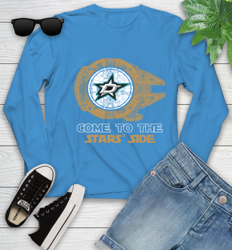 NHL Come To The Dallas Stars Wars Hockey Sports Youth Long Sleeve 8