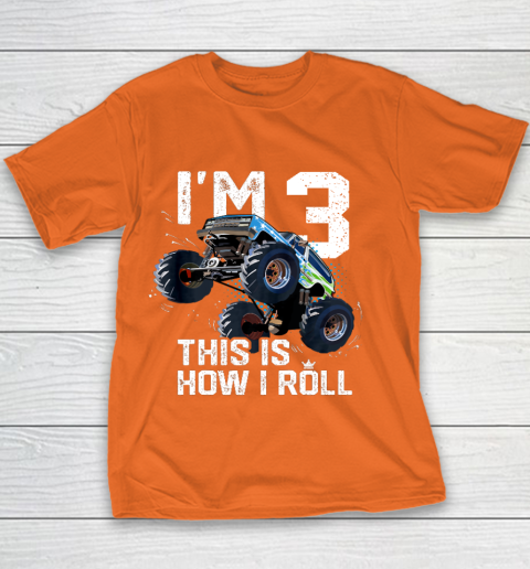 Kids I'm This Many Monster Trucks Old 3rd Birthday Shirt Boy Gift Kids I'm This Many Monster Trucks Old 3rd Birthday Shirt Boy Gift