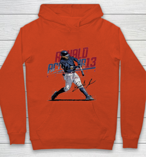 Ronald Acuna Jr 13 Youth Hoodie 3