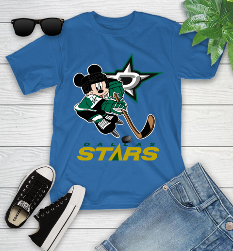 NHL Dallas Stars Mickey Mouse Disney Hockey T Shirt Youth T-Shirt 9