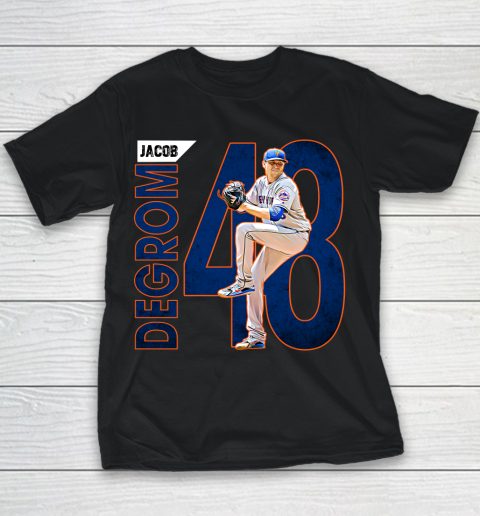 Jacob deGrom baseball idol number 48 vintage retro gift for fans and lovers Youth T-Shirt