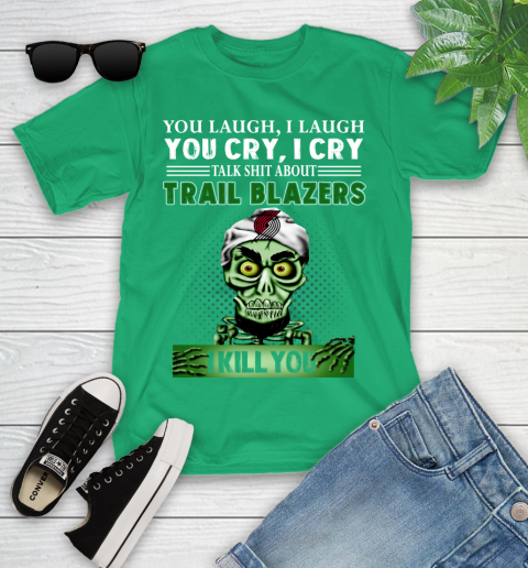 NBA Talk Shit About Portland Trail Blazers I Kill You Achmed The Dead Terrorist Jeffrey Dunham Basketball Youth T-Shirt 8