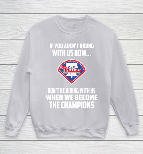 MLB Philadelphia Phillies Baseball We Become The Champions Youth Sweatshirt 3