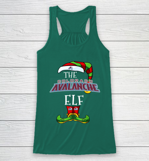 Colorado Avalanche Christmas ELF Funny NHL Racerback Tank 5