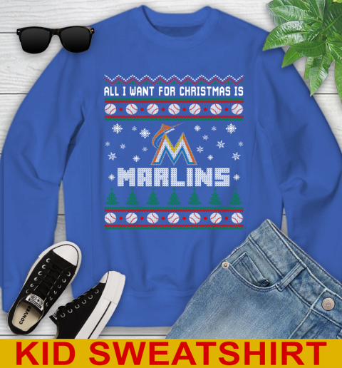 MLB All I Want For Christmas Is Miami Marlins Baseball Sports 114