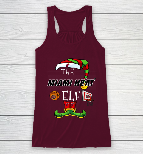 Miami Heat Christmas ELF Funny NBA Racerback Tank 2