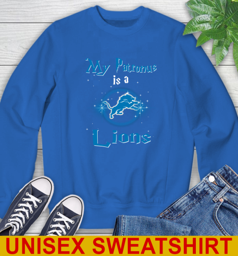 NFL Football Harry Potter My Patronus Is A Detroit Lions Sweatshirt 11
