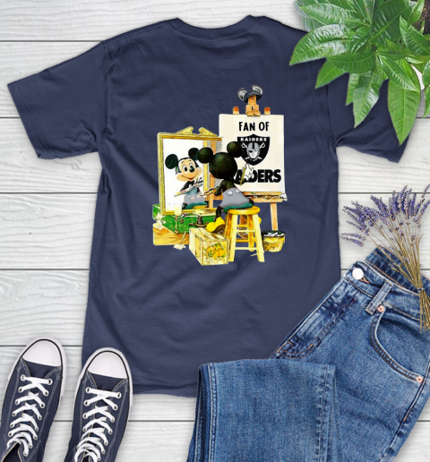 NFL Football Oakland Raiders Mickey Drawing Shirt 93