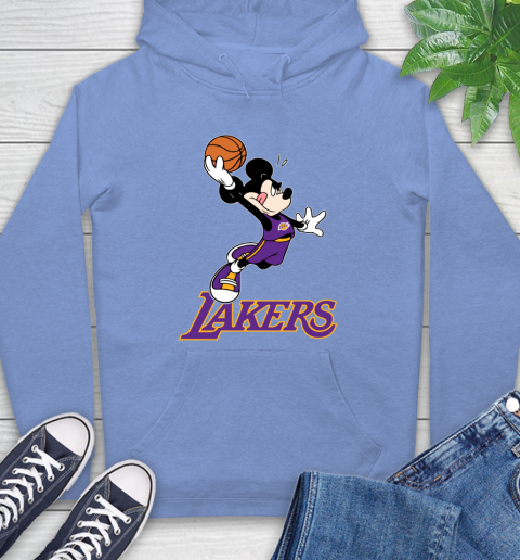 NBA Basketball Los Angeles Lakers Cheerful Mickey Mouse Shirt Hoodie 12