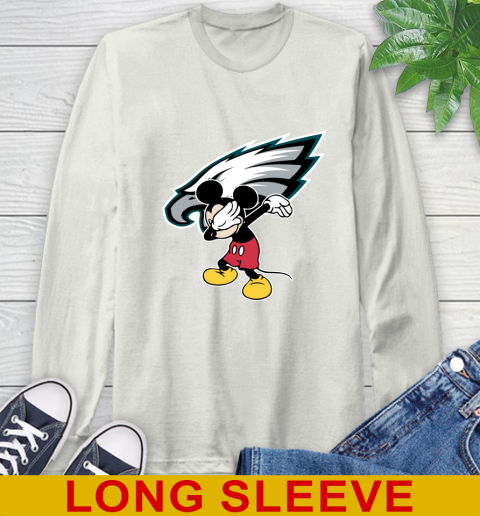 Philadelphia Eagles NFL Football Dabbing Mickey Disney Sports Long Sleeve T-Shirt 12