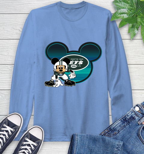 NFL New York Jets Mickey Mouse Disney Football T Shirt Long Sleeve T-Shirt 11