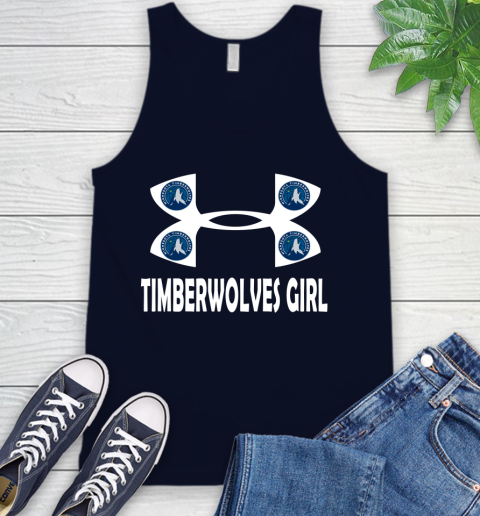 NBA Minnesota Timberwolves Girl Under Armour Basketball Sports Tank Top 2