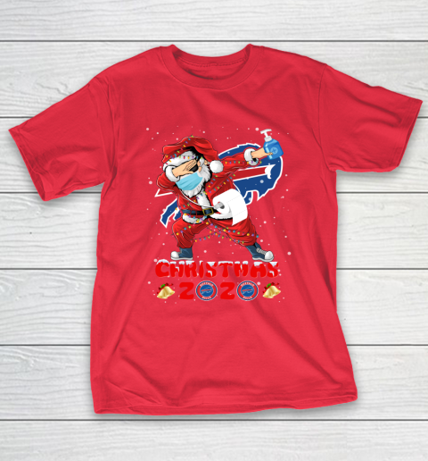 Buffalo Bills Funny Santa Claus Dabbing Christmas 2020 NFL T-Shirt 9