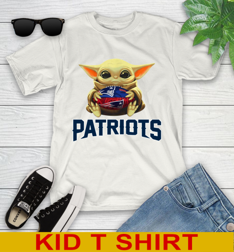 NFL Football New England Patriots Baby Yoda Star Wars Shirt Youth T Shirt Tee For Sports