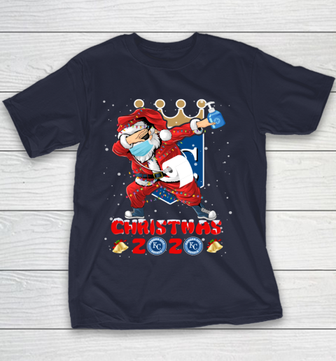 Kansas City Royals Funny Santa Claus Dabbing Christmas 2020 MLB Youth T-Shirt 2