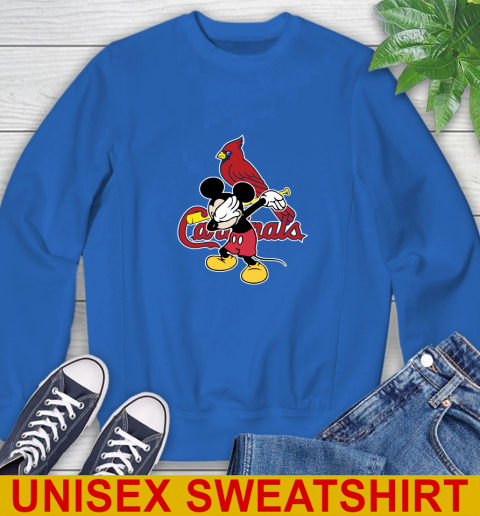 St.Louis Cardinals MLB Baseball Dabbing Mickey Disney Sports Sweatshirt 9