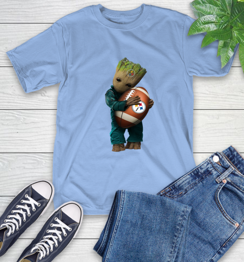 NFL Groot Guardians Of The Galaxy Football Sports Pittsburgh Steelers T-Shirt 11