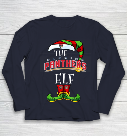 Florida Panthers Christmas ELF Funny NHL Youth Long Sleeve 2