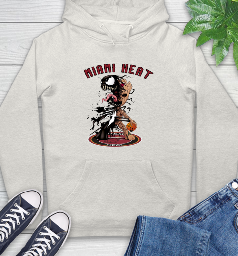 NBA Miami Heat Basketball Venom Groot Guardians Of The Galaxy Hoodie 12