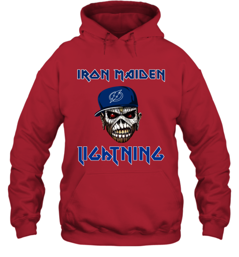 NHL Tampa Bay Lightning Iron Maiden Rock Band Music Hockey Sports KA0Mup5ZjXU hoodie 23 95 151514 front red