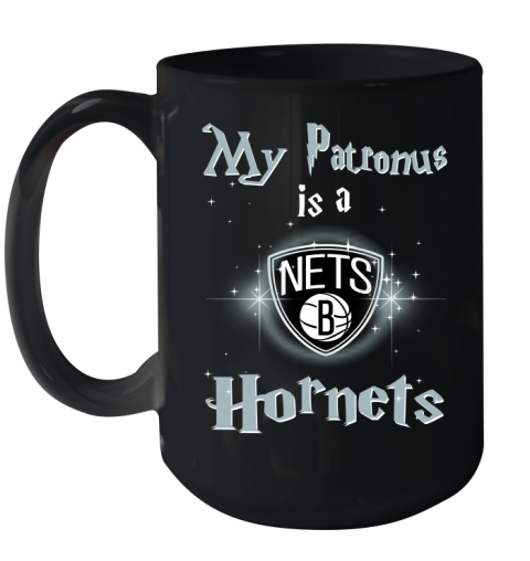 NBA Basketball Harry Potter My Patronus Is A Brooklyn Nets Ceramic Mug 15oz