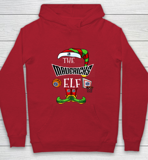 Dallas Mavericks Christmas ELF Funny NBA Youth Hoodie 7