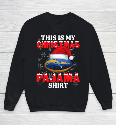 Los Angeles Chargers This Is My Christmas Pajama Shirt NFL Youth Sweatshirt