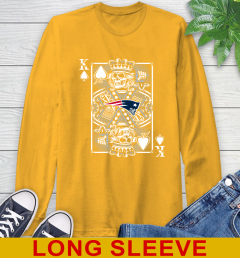New England Patriots NFL Football The King Of Spades Death Cards Shirt Long Sleeve T-Shirt 2